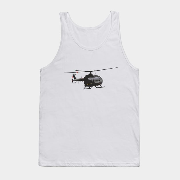Black German Helicopter Tank Top by NorseTech